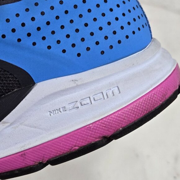 Nike Zoom Elite+ Sneakers Womens Size 11.5 Running Shoes Blue Black‎ Fitsol - Picture 11 of 15